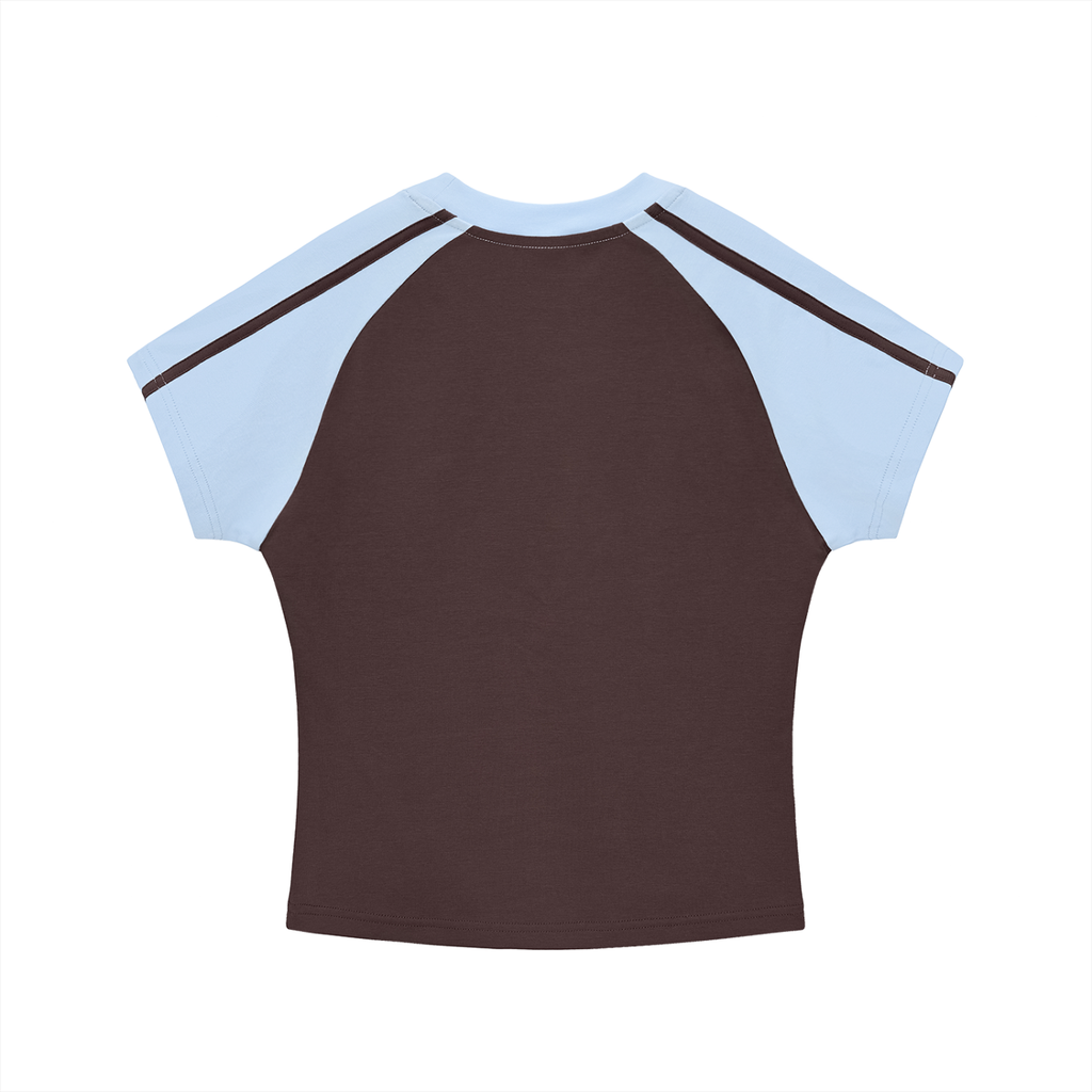 Contrast Stripes Sleeve T-Shirt