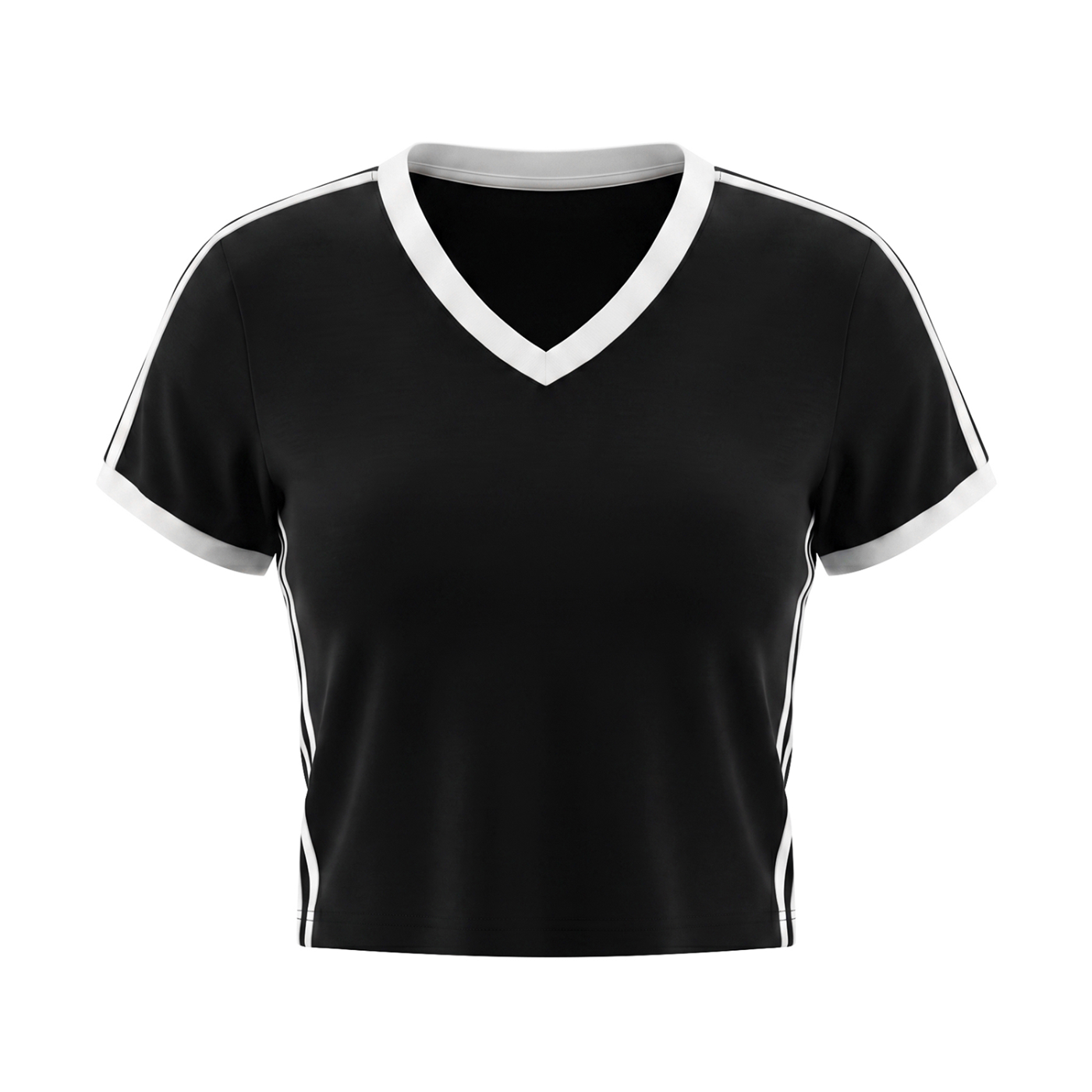 V-Neck Crop T-Shirt