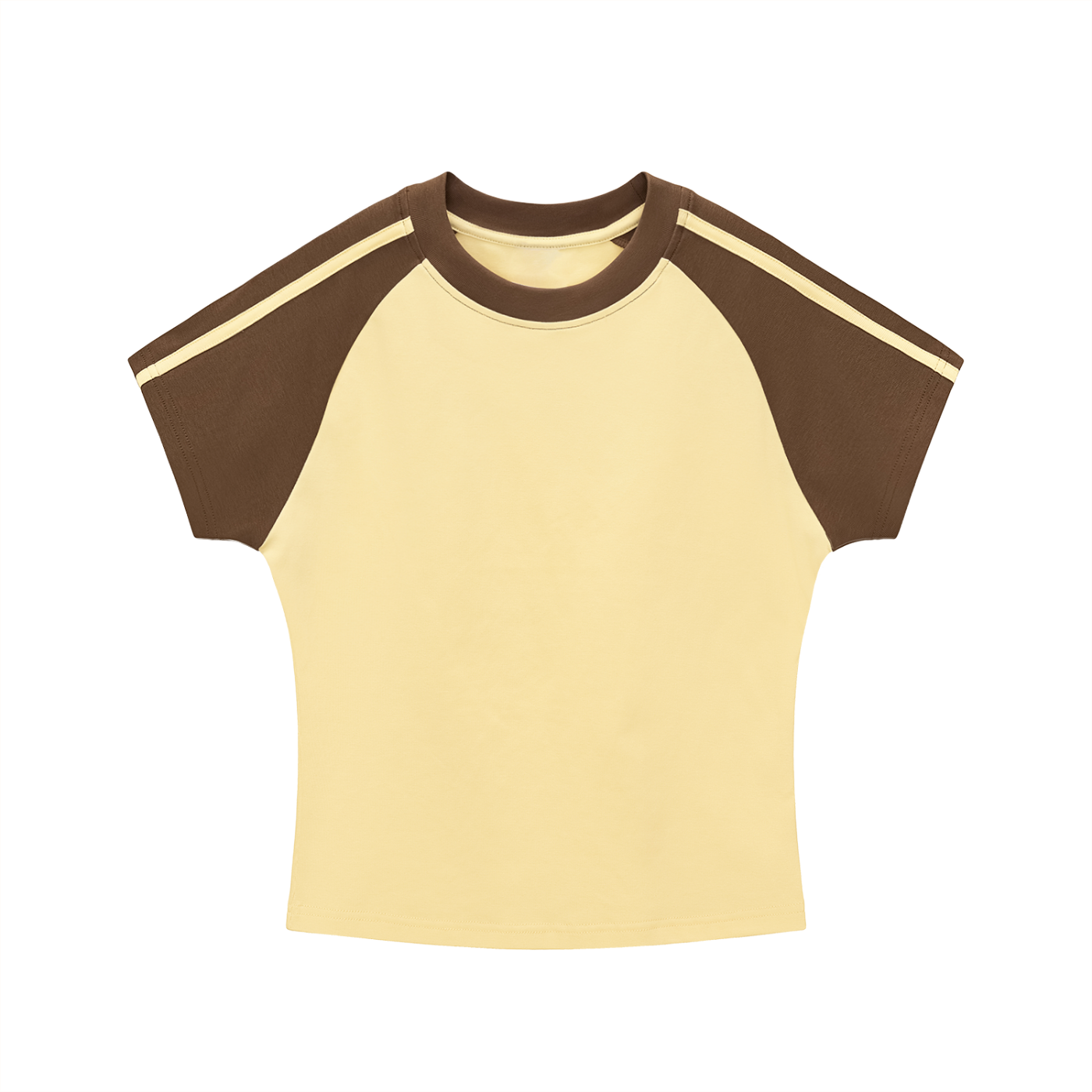 Contrast Stripes Sleeve T-Shirt