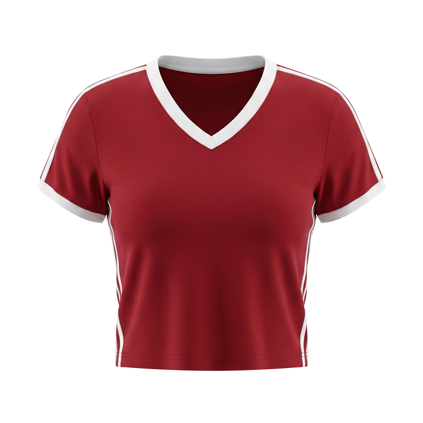 V-Neck Crop T-Shirt
