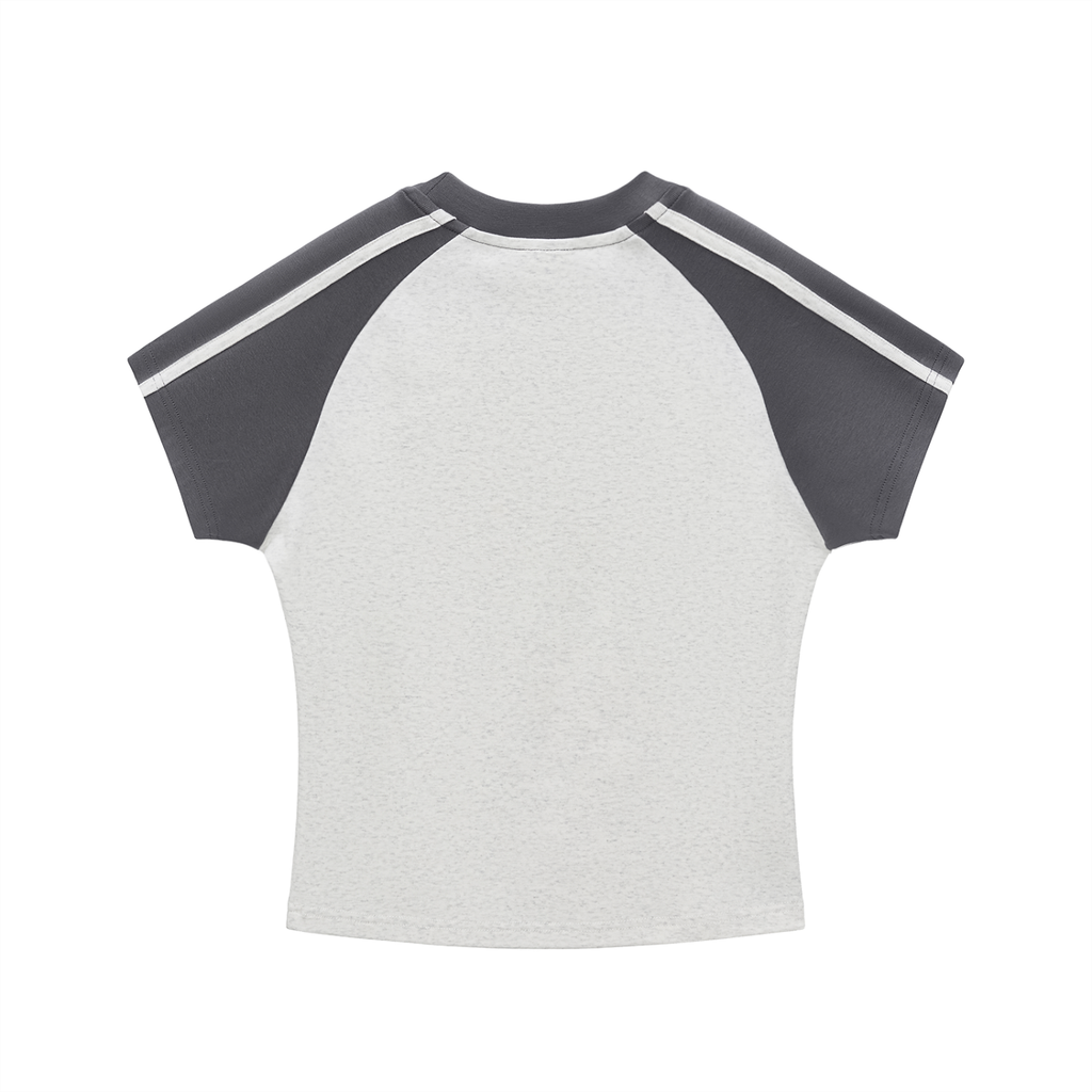 Contrast Stripes Sleeve T-Shirt