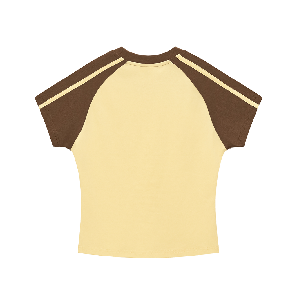 Contrast Stripes Sleeve T-Shirt