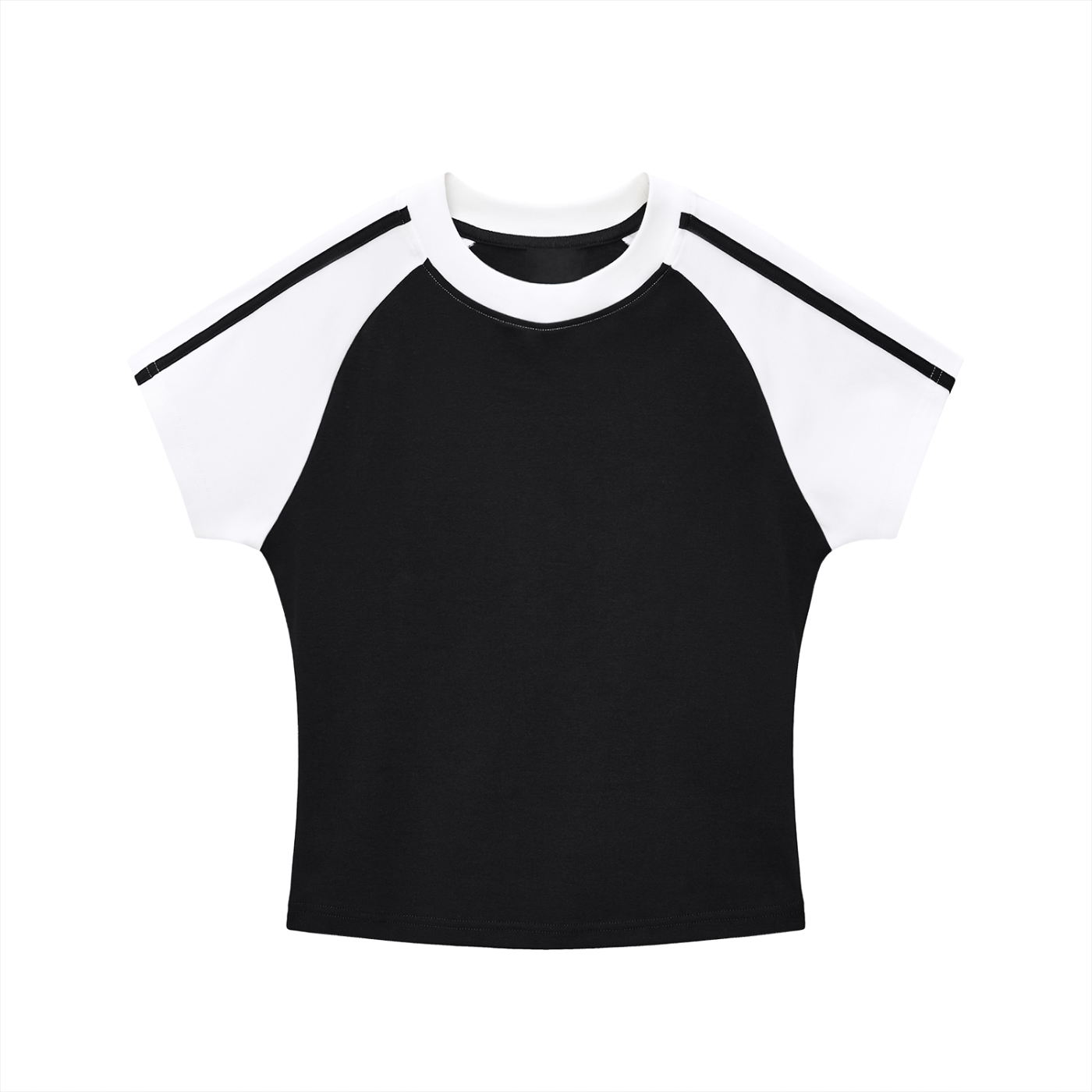 Contrast Stripes Sleeve T-Shirt
