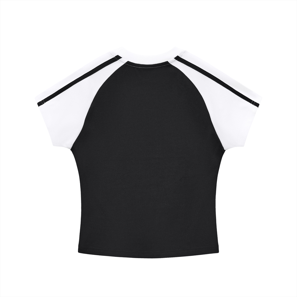 Contrast Stripes Sleeve T-Shirt