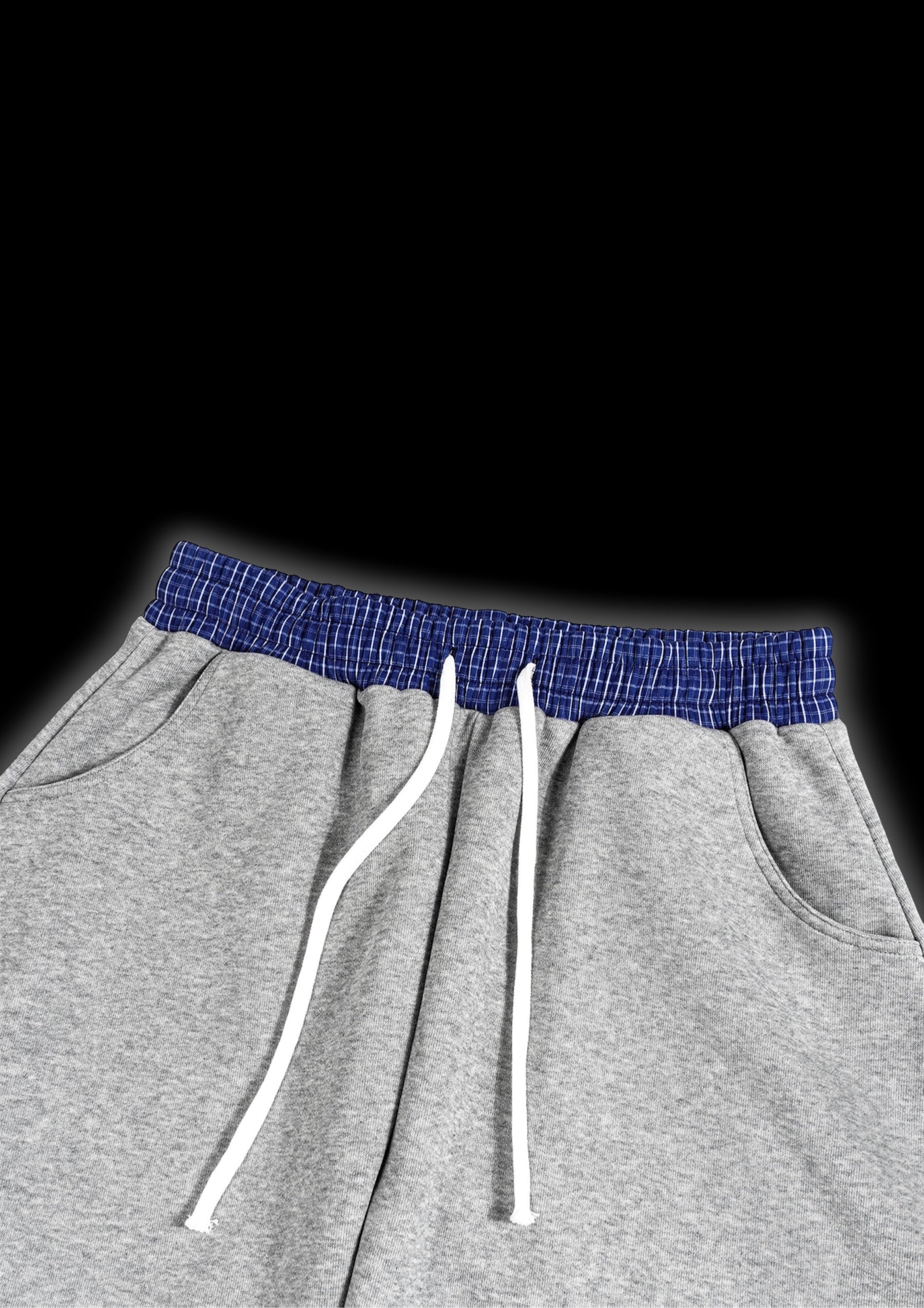 Plaid Waistband Barrel Sweatpants