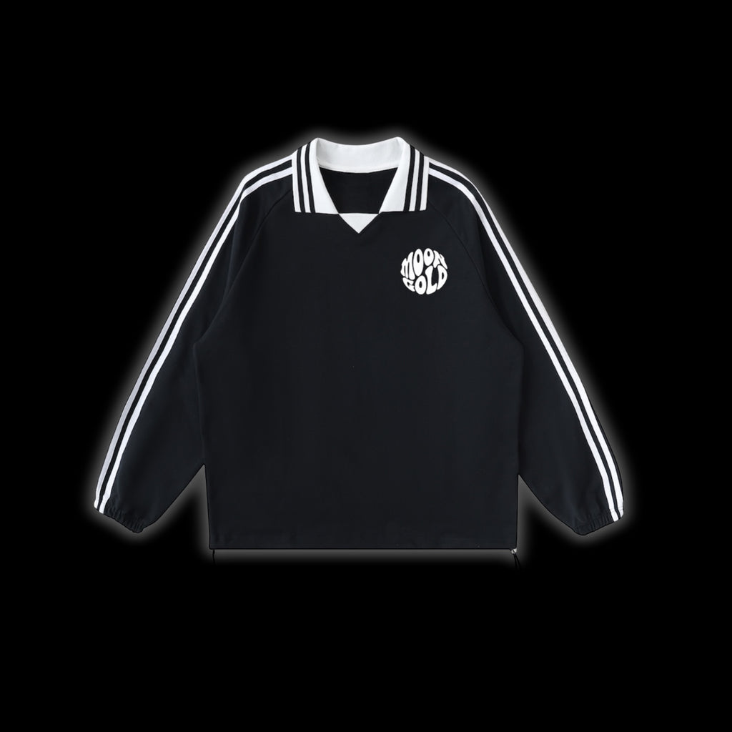 Lapel Collar Sweatshirt