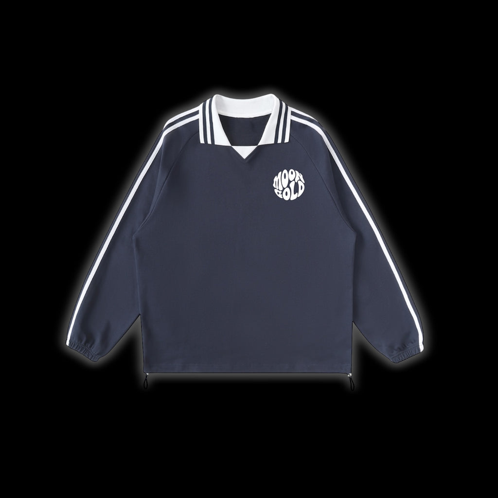 Lapel Collar Sweatshirt