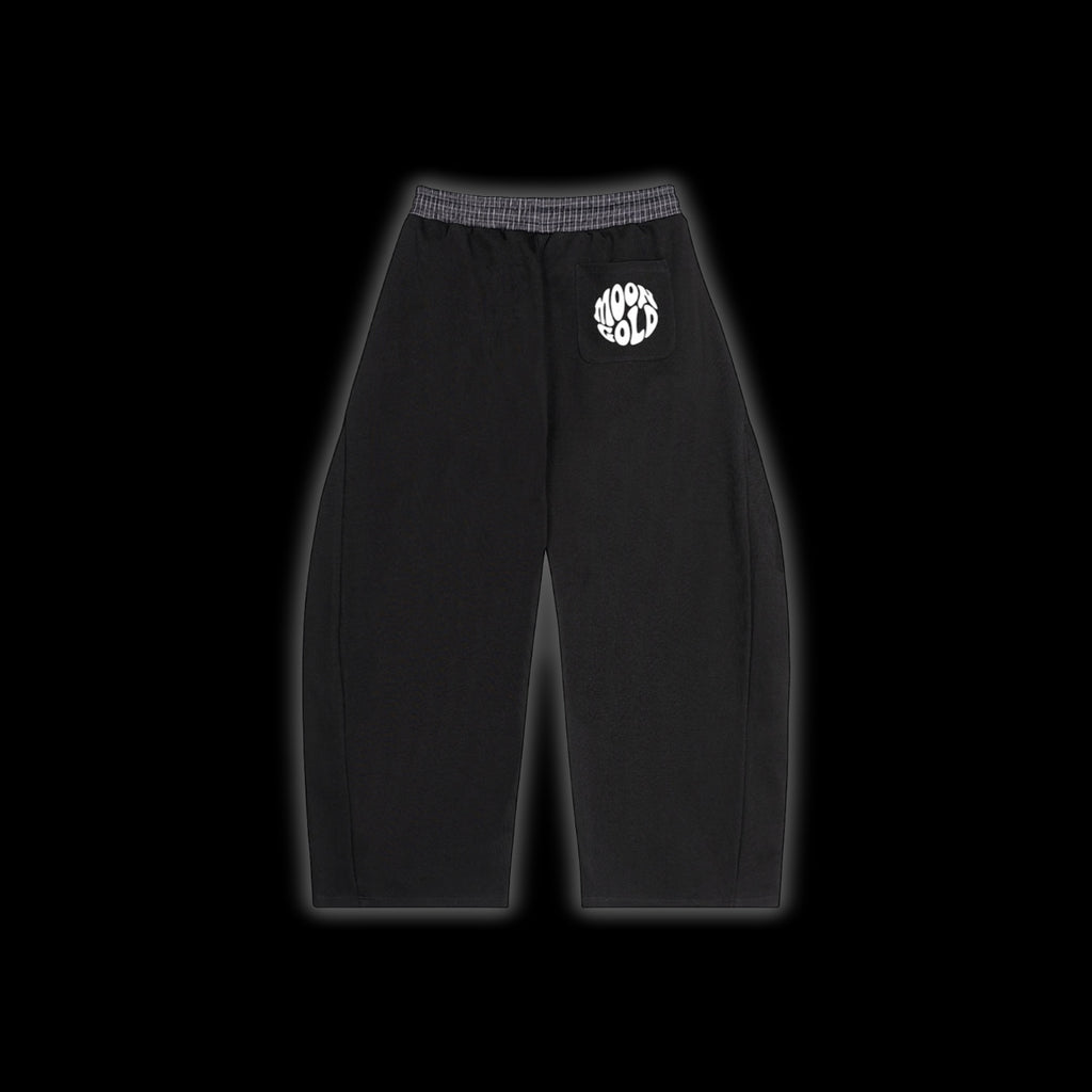 Plaid Waistband Barrel Sweatpants