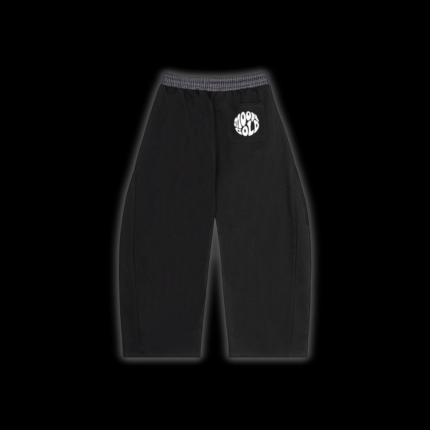 Plaid Waistband Barrel Sweatpants