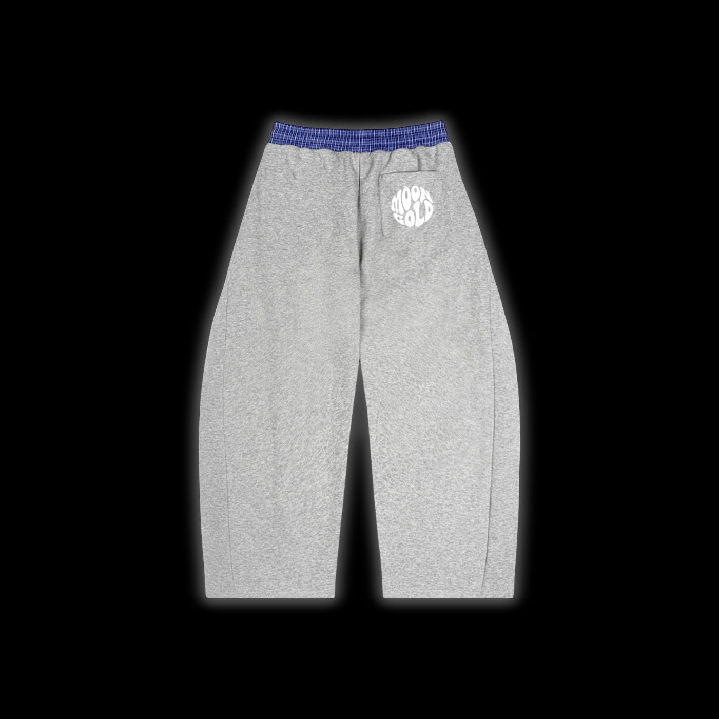 Plaid Waistband Barrel Sweatpants