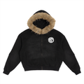 Boxy Detachable Fur Hoodie