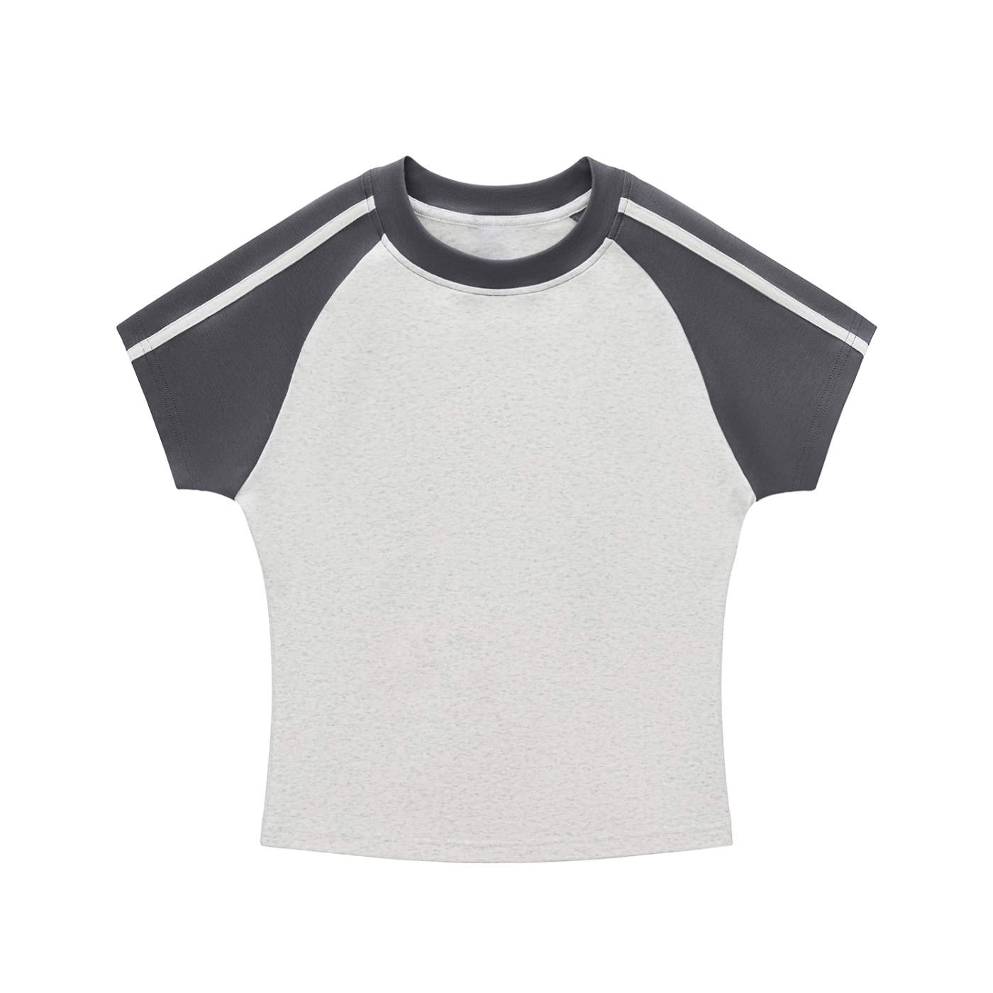 Contrast Stripes Sleeve T-Shirt