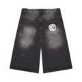 Men’s Vintage Wash Wide Leg Denim Shorts