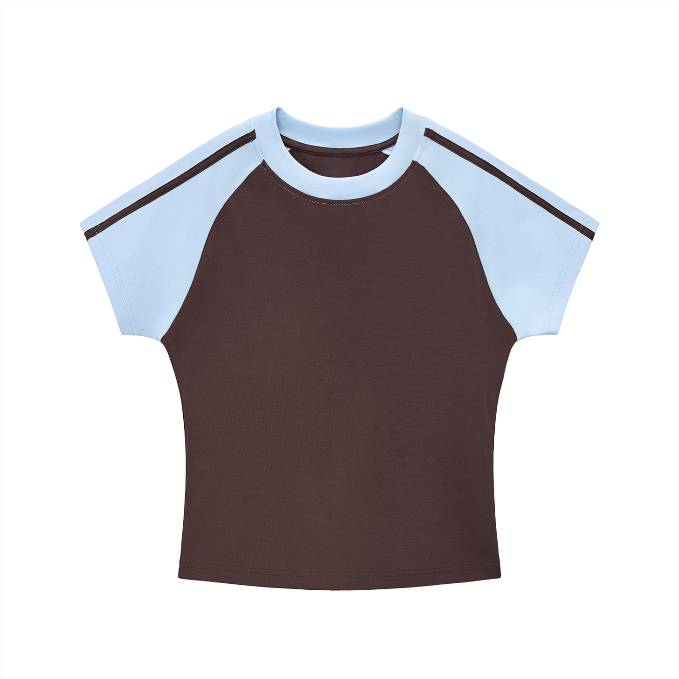 Contrast Stripes Sleeve T-Shirt
